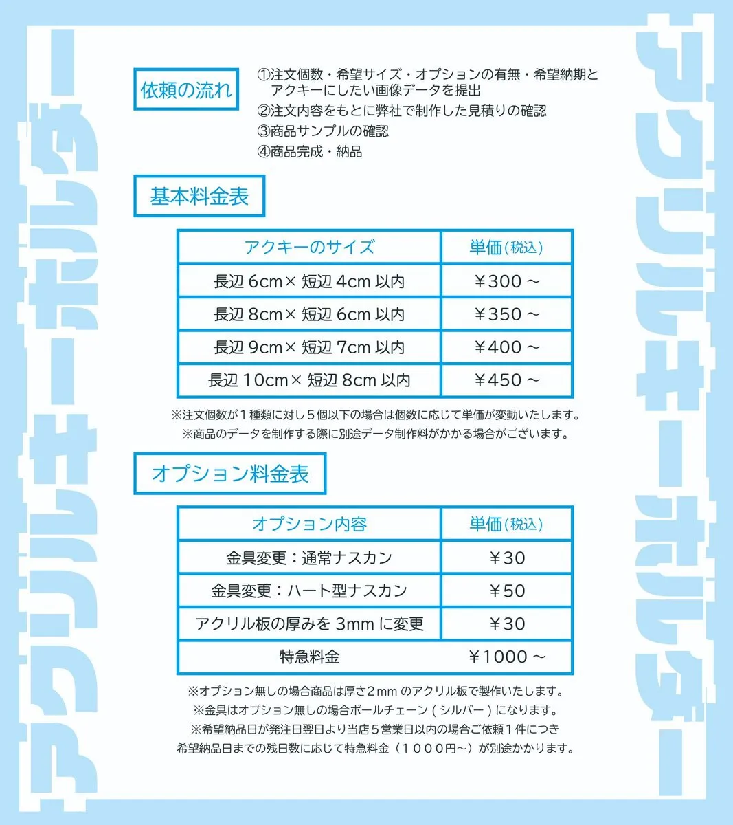 Acrylic Pro＠アクリルグッズ製作・販売 アクプロ@AcrylicPro